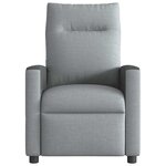 vidaXL Fauteuil inclinable Gris clair Tissu