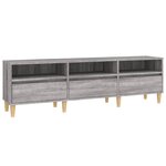 vidaXL Meuble TV Sonoma gris 150x30x44 5 cm bois d'ingénierie