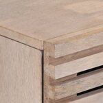 vidaXL Buffet blanc 60x34x75 cm bois massif de manguier