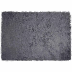vidaXL Tapis en fausse Tafalla Anthracite 160 x 230 cm Polyester