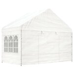 vidaXL Belvédère avec toit blanc 11 15x4 08x3 22 m polyéthylène