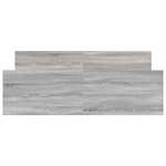 vidaXL Cadre de lit sans matelas sonoma gris 140x190 cm