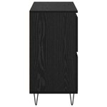 vidaXL Buffet Noir 60 x 35 x 70 cm Bois d'ingénierie
