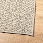 vidaXL Tapis ZIZUR crème 80x250 cm aspect de jute intérieur extérieur