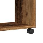 vidaXL Armoire à roulettes vieux bois 37x33x42 5 cm bois d'ingénierie