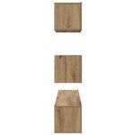 vidaXL Ensemble meuble TV 3 Pièces Chêne artisanal Bois d'ingénierie