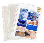 Sachet 10 pochettes perfo. PVC 8/100° EXACOMPTA