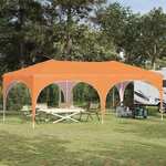 vidaXL Tente de fête pop-up 575 x 288 x 245 cm Orange Tissu Oxford