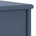 vidaXL Table de chevet Gris clair 35x30x40 cm Bois de pin massif