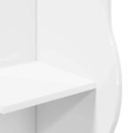 vidaXL Étagère d'angle Blanc 34 x 33 x 102 cm Bois d'ingénierie