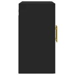 vidaXL Armoire murale noir 60x31x60 cm bois d'ingénierie