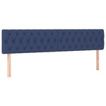 vidaXL Têtes de lit 2 Pièces Bleu 100x7x78/88 cm Tissu