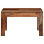 vidaXL Table basse 60x60x35 cm bois massif d'acacia