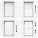 vidaXL Store plissé 90x100 cm Blanc