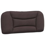 vidaXL Lit avec matelas marron foncé 90x200 cm tissu