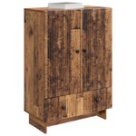 vidaXL Buffet Bois ancien 66 x 34 5 x 95 cm Bois d’ingénierie
