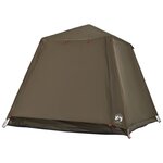 vidaXL Tente de pêche 4 personnes vert olive libération rapide
