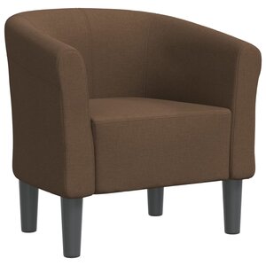 vidaXL Chaise cabriolet marron tissu