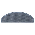 vidaXL Tapis d'escalier autocollants 30 Pièces 65x21x4 cm bleu