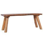 vidaXL Banc de jardin 120 cm Bois de teck solide