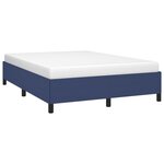 vidaXL Cadre de lit sans matelas bleu 140x200 cm tissu