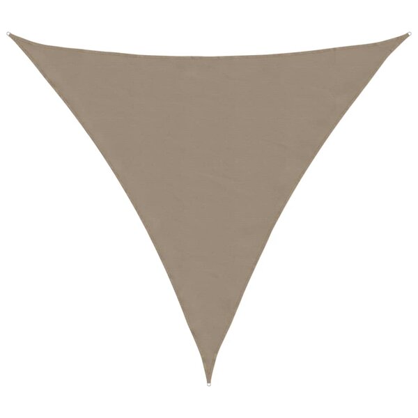vidaXL Voile de parasol tissu oxford triangulaire 3 6x3 6x3 6 m taupe