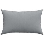 vidaXL Coussins de canapé 2 Pièces Gris clair 50 x 30 cm tissu