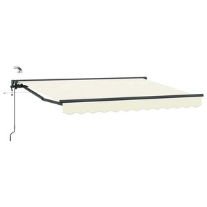 vidaXL Auvent rétractable électrique Crème et Anthracite 3 x 2 5 m