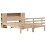 vidaXL Lit bibliothèque sans matelas 120x190 cm bois de pin massif