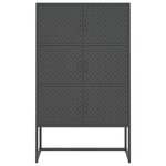 vidaXL Buffet haut Anthracite 80x35x135 cm Acier
