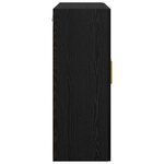 vidaXL Armoires Murailles 2 Pièces Chêne noir 69 5 x 34 x 90 cm