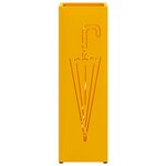 vidaXL Porte-parapluie Moutarde 15 5 x 15 5 x 49 cm Métal