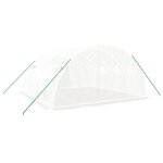 vidaXL Serre avec cadre en acier blanc 16 m² 4x4x2 m