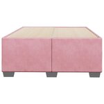 vidaXL Cadre de lit sans matelas rose 120x190 cm velours