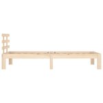 vidaXL Cadre de lit sans matelas bois massif 90x200 cm