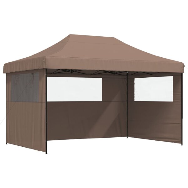 vidaXL Tente de réception pliable escamotable avec 3 parois latérales