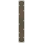 vidaXL Pieds de table de bar en forme de U  2 pièces  acier naturel  60 x (100-101) cm