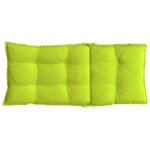 vidaXL Coussins de chaise à dossier haut lot de 6 vert vif