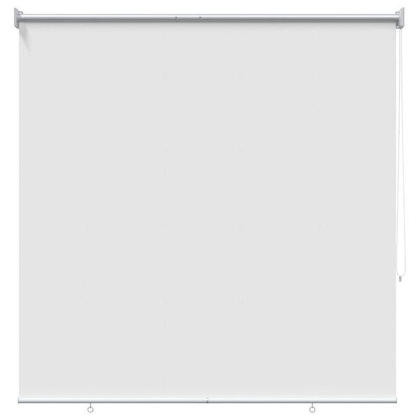 vidaXL Store roulant extérieur protection UV Blanc Polyester