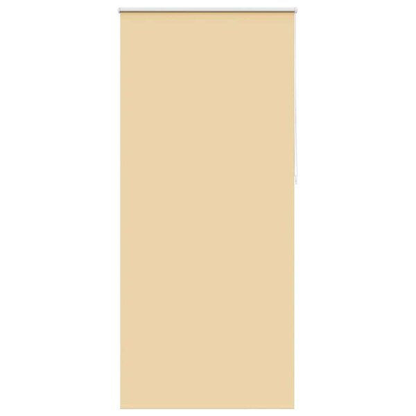 vidaXL Store enrouleur occultant 124 4 x 230 cm  largeur du tissu 120 cm  beige