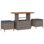 vidaXL Ensemble de canapé de jardin avec coussin 8 Pièces Gris