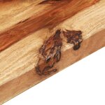 vidaXL Dessus de table Bois solide 25-27 mm 80x80 cm