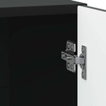 vidaXL Cabinet de chevet 2 Pièces Noir 43 x 34 5 x 47 cm