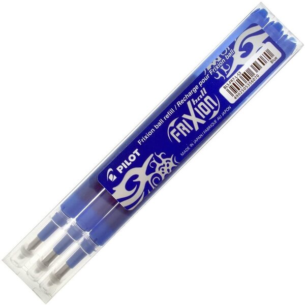 Set de 3 Recharges friXion Ball (BLS-FR7) Bleu PILOT