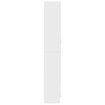 vidaXL Armoire à vitrine Blanc 82 5x30 5x185 5 cm Bois d'ingénierie