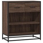 vidaXL Buffet chêne marron 68x35x76 cm bois d'ingénierie