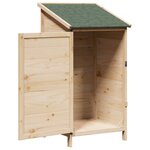 vidaXL Abri de jardin Naturel 59 x 56 x 113 5 cm Bois d'ingénierie