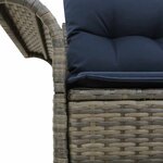 vidaXL Canapé de jardin avec coussin 141 x 62 x 69 cm polyrotin