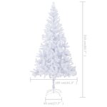 vidaXL Arbre de Noël artificiel pré-éclairé/boules 210 cm 910 branches