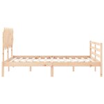 vidaXL Cadre de lit sans matelas bois massif